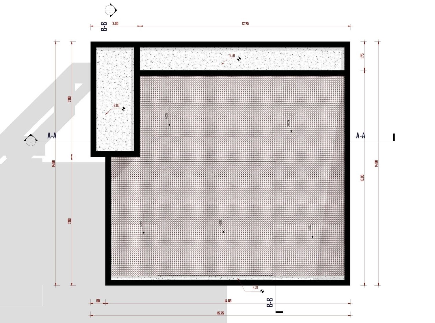 Plan de toiture duplex Mme MATSIOE