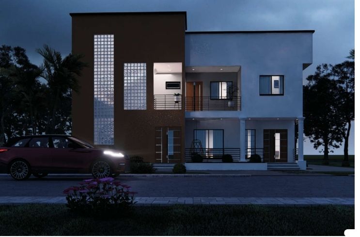 Vue nuit duplex LINOVA Yaoundé